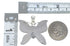 Turquoise And Sterling Silver Butterfly Southwestern Pendant VX55123